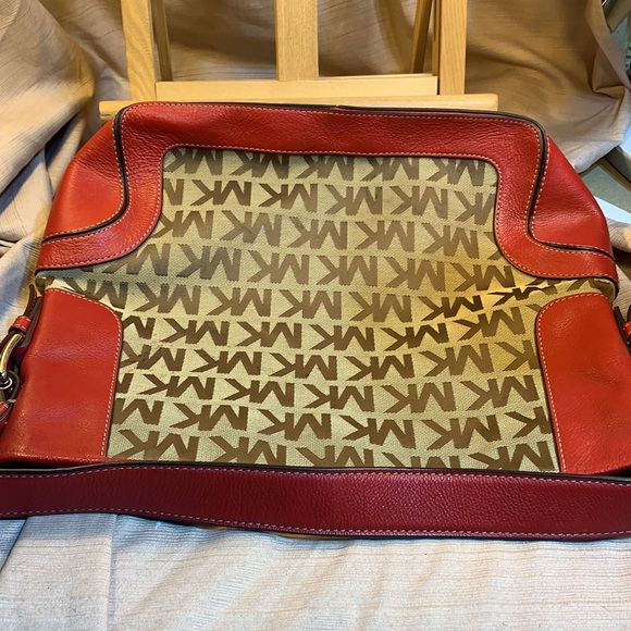 Michael Kors leather/canvas shoulder/satchel - Picture 11 of 15